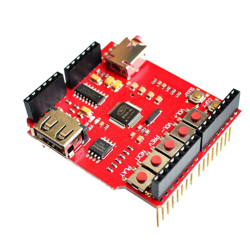 Control MP3 audio from USB with the Audio MP3 Player Shield with USB microSD 3W Amplifier for Arduino from PMD Way with free delivery, worldwide