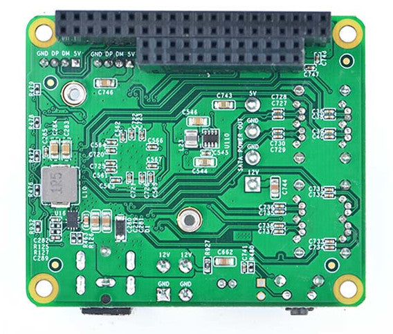 Add four SATA hard drives to your Raspberry Pi with the NanoPi M4 6Gbps SATA x 4 HAT from PMD Way with free delivery worldwide
