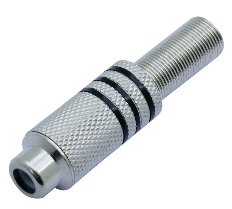 Nickel-Plated Metal Spring RCA Sockets - 10 Pack from PMD Way with free delivery worldwide