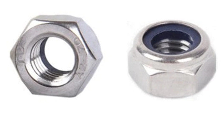M2 M2.5 M3 M4 M5 M6 Nickel Plated Nylon Lock Nut - 50 Pack from PMD Way with free delivery worldwide