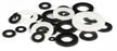 Nylon Washers - Black or White - 100 Pack from PMD Way with free delivery worldwide