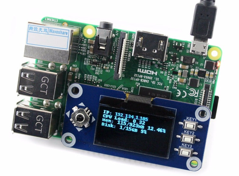 1.3" OLED display pHAT for Raspberry Pi Zero from PMD Way with free delivery worldwide