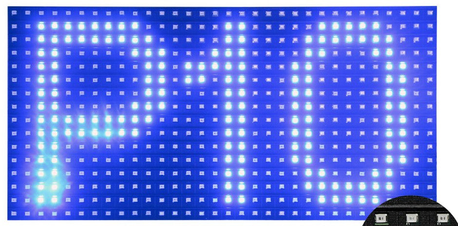 P10 LED Matrix Display - Blue from PMD Way with free delivery worldwide