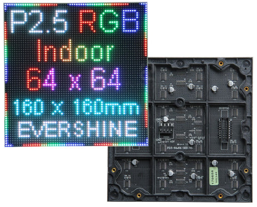 Compact P2.5 Indoor 64 x 64 RGB LED Matrix Panel from PMD Way with free delivery worldwide