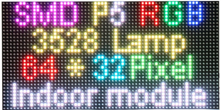 Slagter mere og mere Næsten død P5 Indoor 64 x 32 RGB LED Matrix Panel — PMD Way