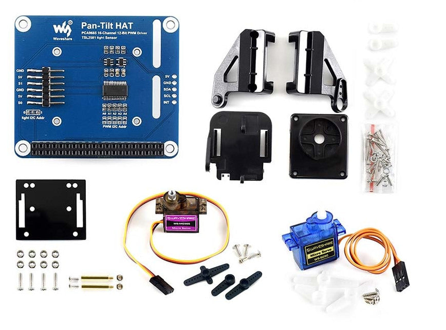 Pan Tilt HAT for Raspberry Pi with Servos from PMD Way with free delivery worldwide