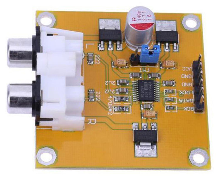 PCM5102 I2S DAC Decoder Board with RCA Output from PMD Way with free delivery worldwide