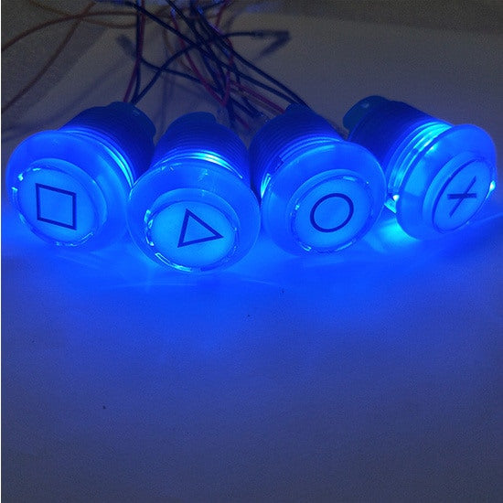 30mm LED Illuminated Playstation-type Arcade Buttons from PMD Way with free delivery worldwide