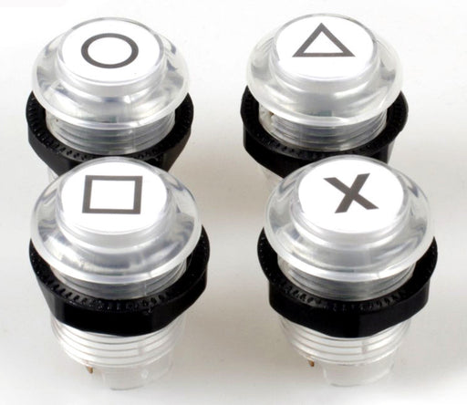 30mm LED Illuminated Playstation-type Arcade Buttons from PMD Way with free delivery worldwide