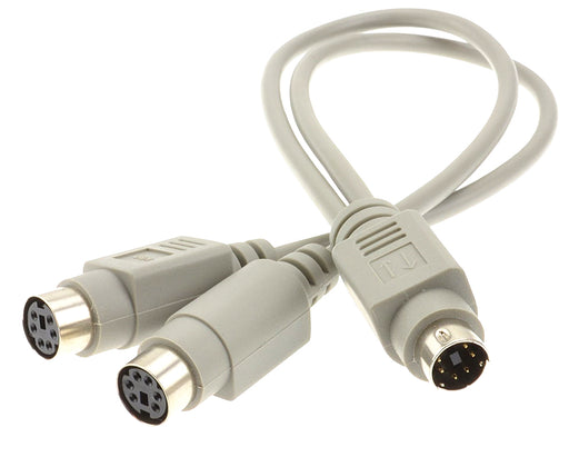 Useful PS/2 Plug to Twin Socket Adaptor Cable from PMD Way with free delivery worldwide