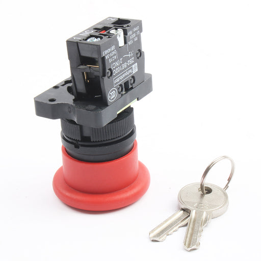 Push Pull Emergency Stop Button with Key Switch from PMD Way with free delivery worldwide