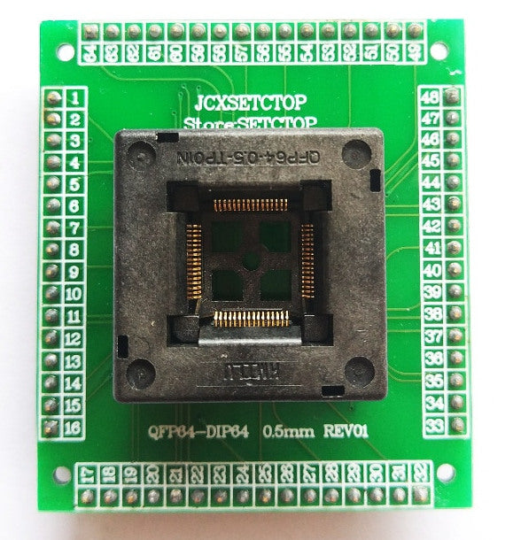 QFP64 to DIP IC Test Socket from PMD Way with free delivery worldwide