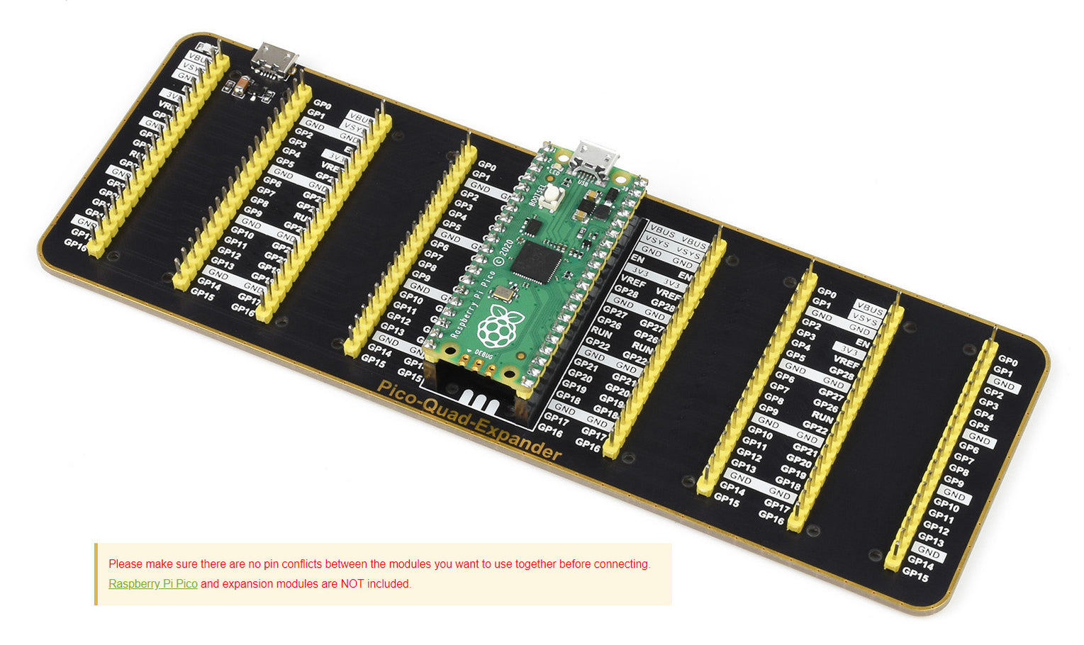 Quad GPIO Expander for Raspberry Pi Pico — PMD Way