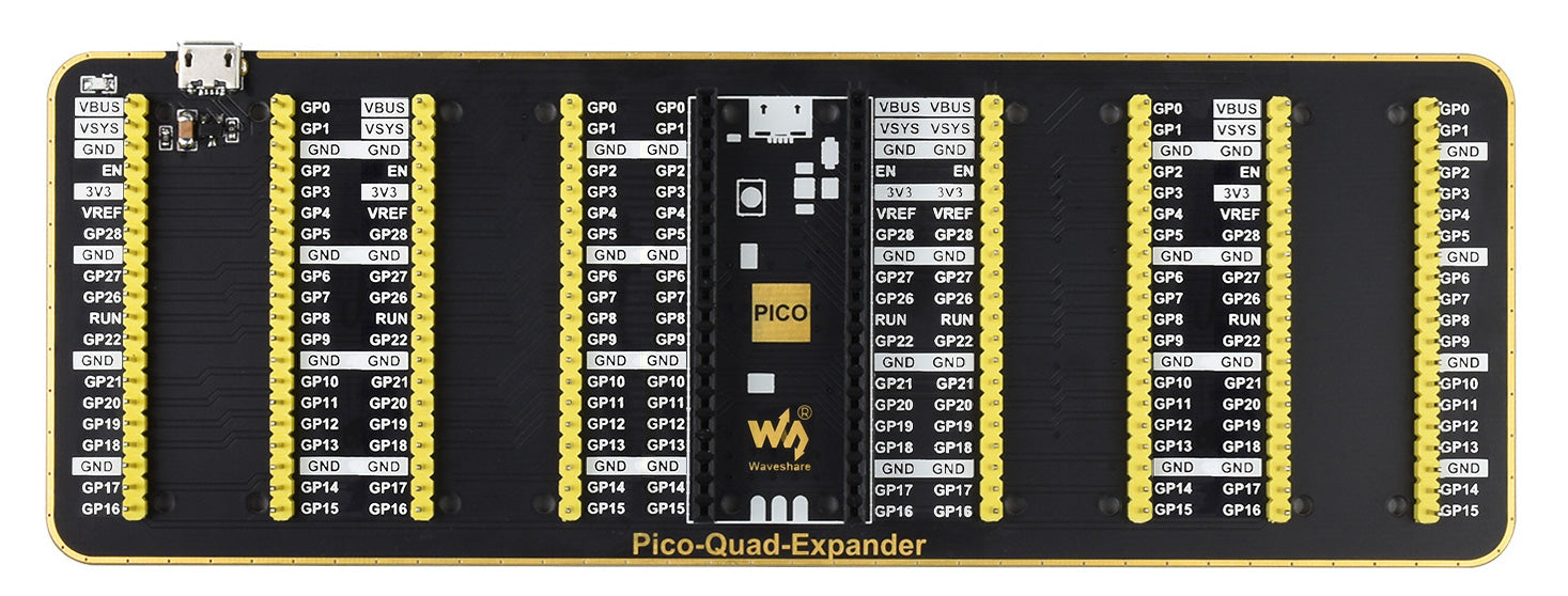 Quad GPIO Expander for Raspberry Pi Pico from PMD Way with free delivery worldwide