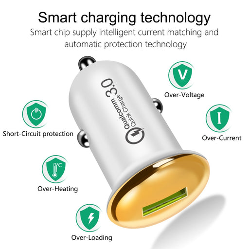 Quick Charge 3.0 USB Car Charger from PMD Way with free delivery worldwide
