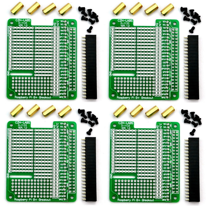 Prototype HAT Kits for Raspberry Pi in packs of four from PMD Way with free delivery worldwide