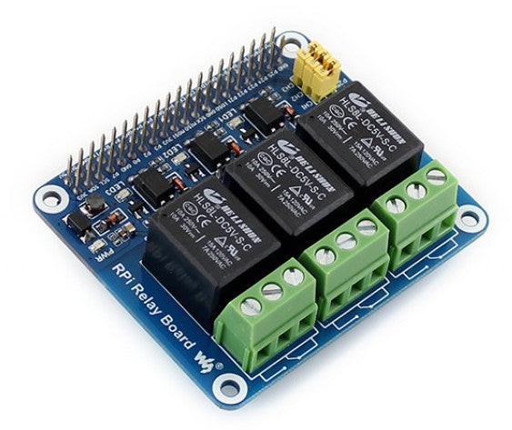 Triple Optoisolated Relay HAT for Raspberry Pi from PMD Way with free delivery worldwide