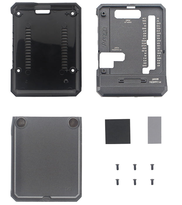 Aluminium Enclosure for Raspberry Pi 4B with Sliding Magnetic Top from PMD Way with free delivery worldwide