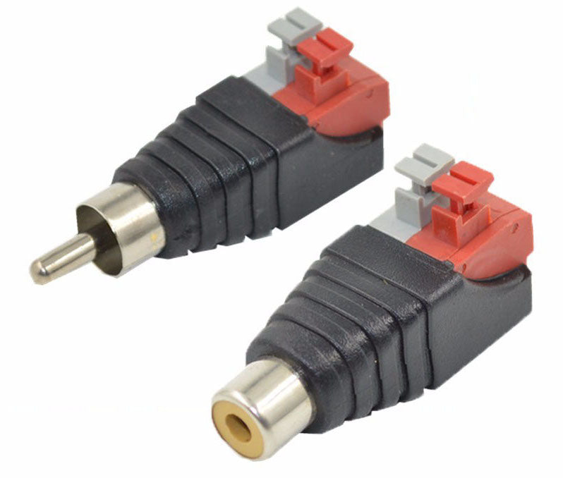 RCA Connector Push Terminal Adaptors