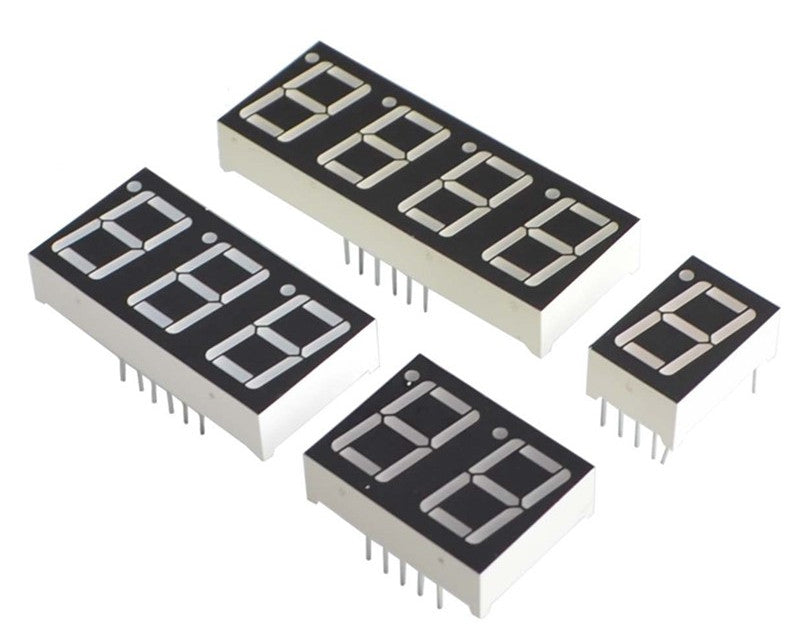 Red 7 Segment LED Display Modules - 5 Pack - Various Sizes — PMD Way