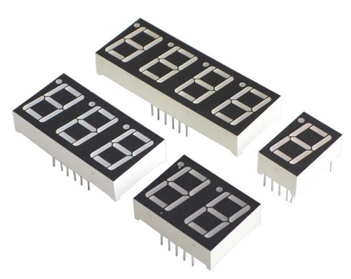 Red 7 Segment LED Display Modules - 5 Pack - Various Sizes