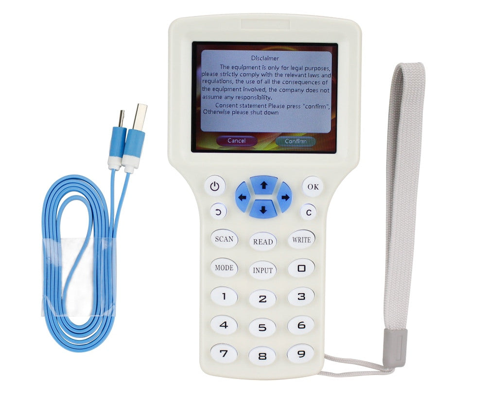 Handheld 10 Frequency RFID NFC Reader Writer Duplicator — PMD Way