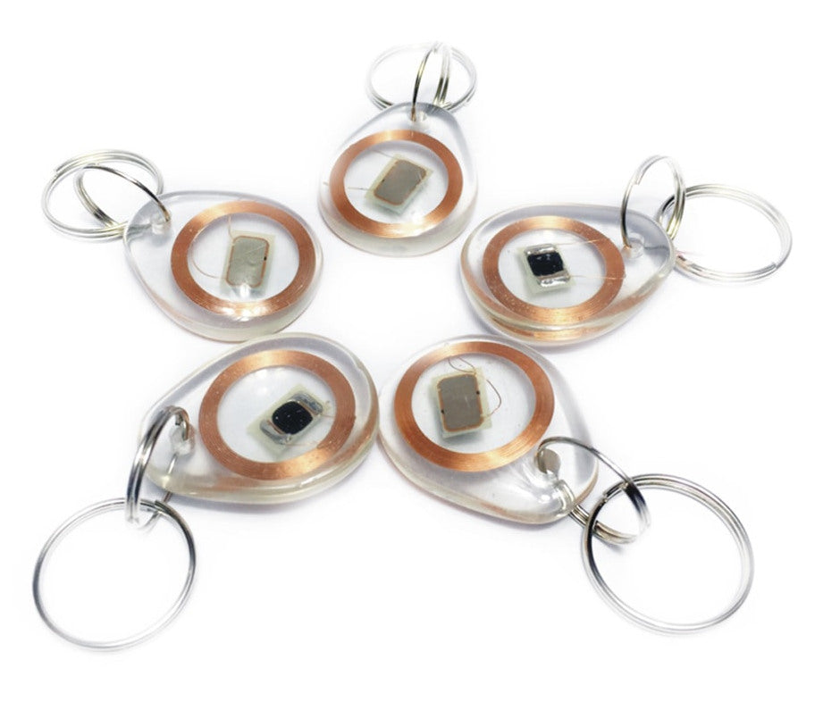 13.56MHz RFID/NFC Clear Keychain Fob - Classic 1K - 10 Pack from PMD Way with free delivery worldwide