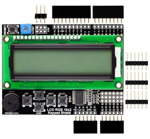Great value RGB 16x2 Character LCD Shield Kit for Arduino from PMD Way with free delivery, worldwide