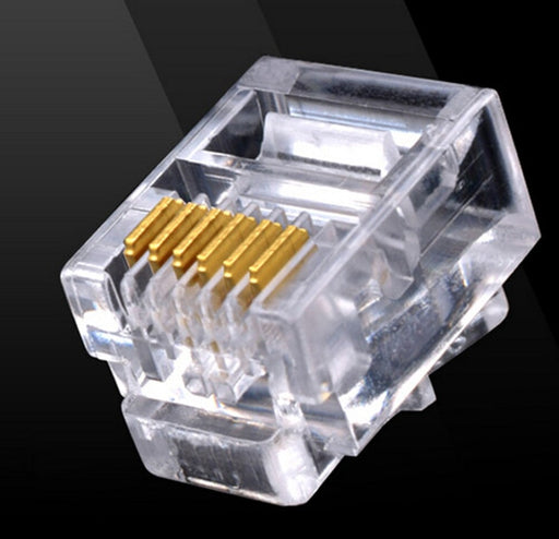 RJ12 6P6C Modular Telephone Plugs - 100 Pack from PMD Way with free delivery worldwide