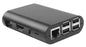 Rounded Black Plastic Rapsberry Pi 3/2 Enclosure from PMD Way with free delivery worldwide