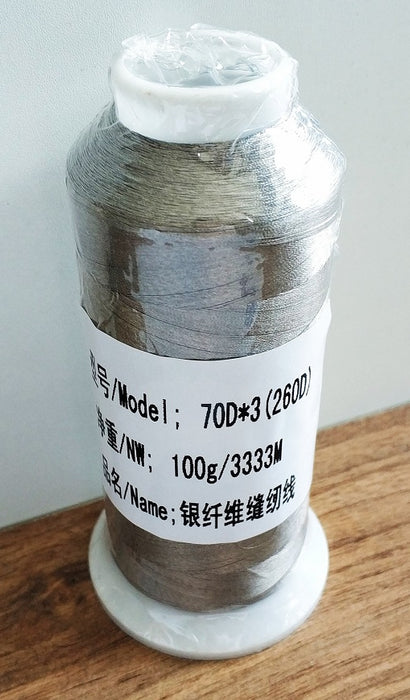 silver coated conductive yarn conductive sewing