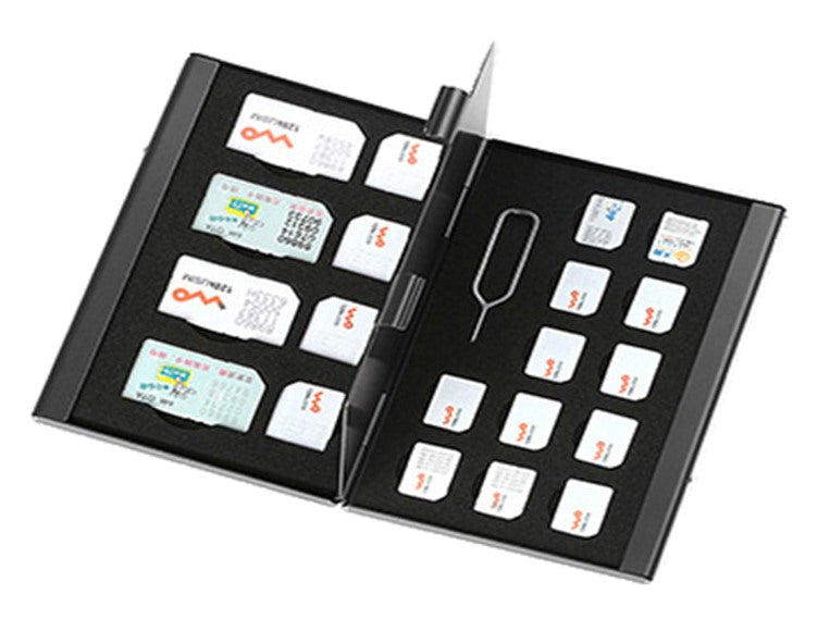 21 in 1 Aluminum Super SIM Card Storage Container — PMD Way