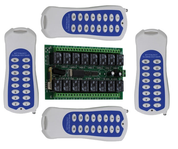Wireless RF Remote Control Switch Kit with 8 way DC 12V Relay