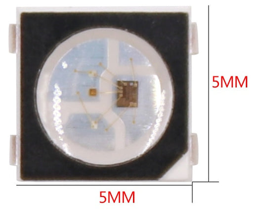 SK6812 5050 Black RGB SMD LED - 100 Pack from PMD Way with free delivery worldwide