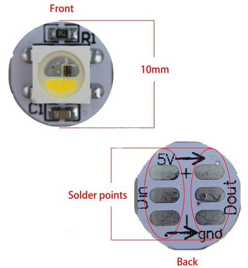 SK6812 RGB+W LED Mini PCBs from PMD Way with free delivery worldwide