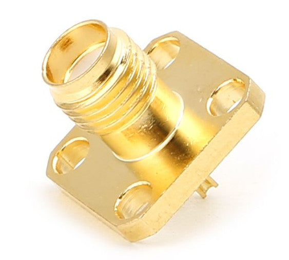 SMA Female Panel Mount Connector - 10 Pack from PMD Way with free delivery worldwide