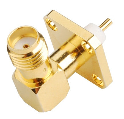Panel Mount Right Angle SMA Socket - Ten Pack — PMD Way