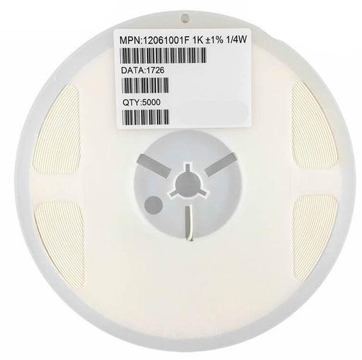SMD 1206 Resistors - 82R to 910R - Reel of 5000 from PMD Way with free delivery worldwide