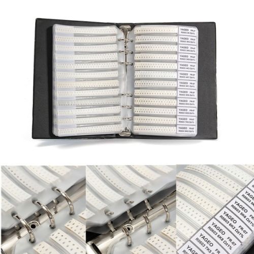 Assorted 0201 0402 0603 0805 1206 SMD Resistor Sample Book - 8500 Pieces from PMD Way with free delivery worldwide