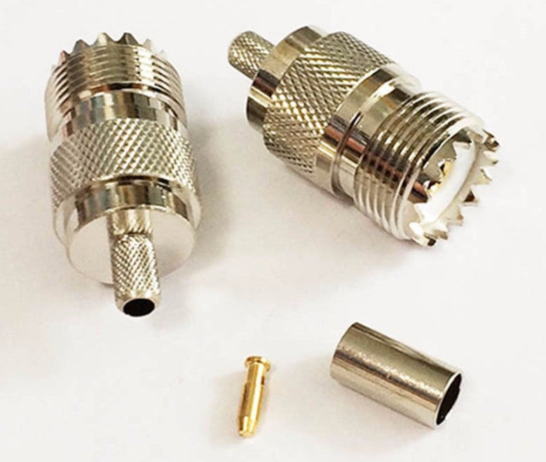 SO239 Female Coax Crimp Connector from PMD Way with free delivery worldwide
