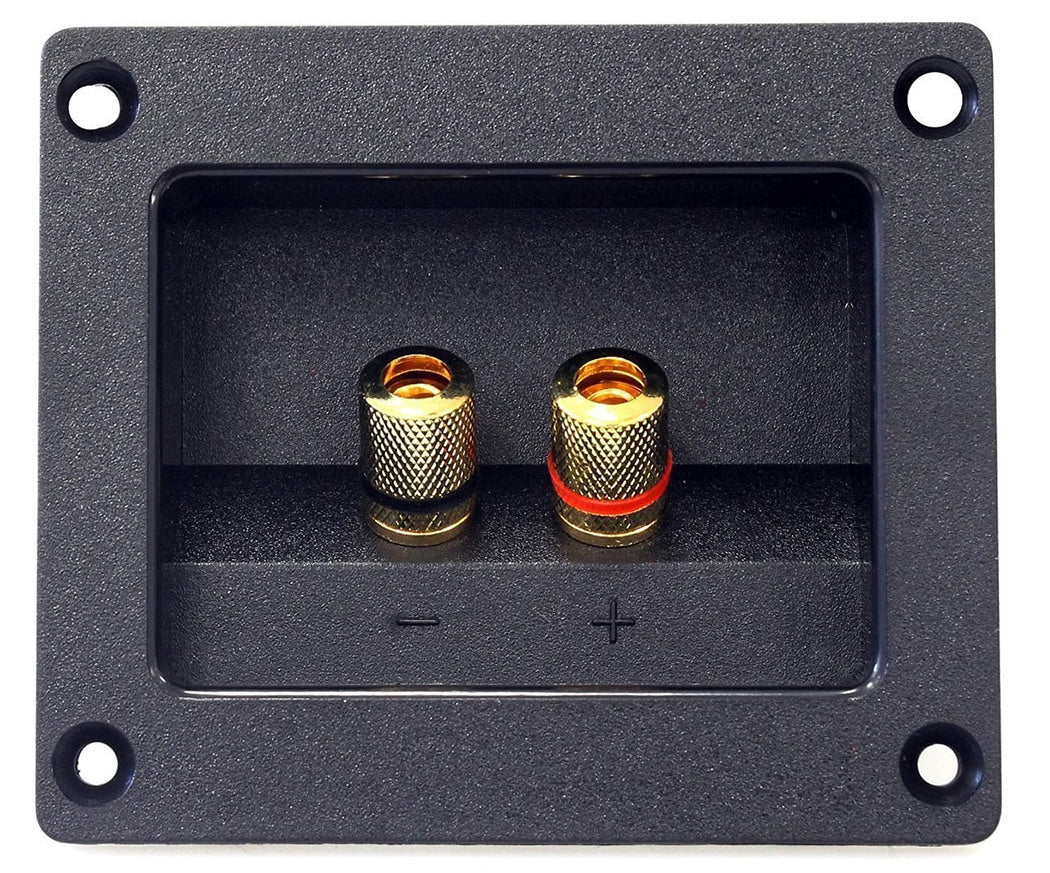 Two Way Rectangular Speaker Terminal Binding Posts - Two Pack — PMD Way