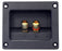 Two Way Rectangular Speaker Terminal Binding Posts - Two Pack from PMD Way with free delivery worldwide