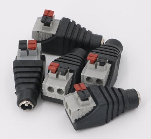 2.1mm Spring Terminal Female DC Power Connectors in packs of ten from PMD Way with free delivery worldwide