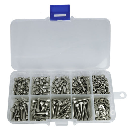 Assorted M2 M2.5 M3 Stainless Steel Hexagonal Bolt Kits - 320 Pieces from PMD Way with free delivery worldwide