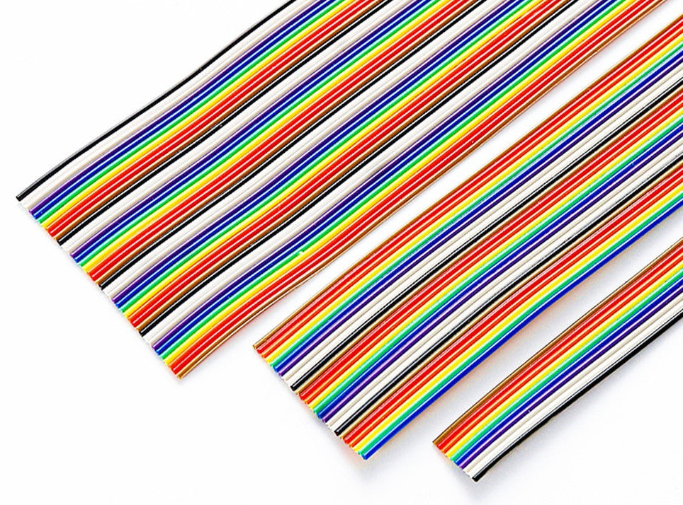1.27mm Pitch Rainbow Ribbon Cable for IDC Connectors - 1 Metre from PMD Way with free delivery worldwide