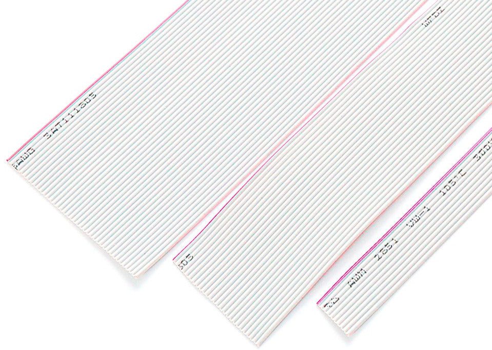 1.27mm Pitch Grey Ribbon Cable for IDC Connectors - 1 Metre — PMD Way