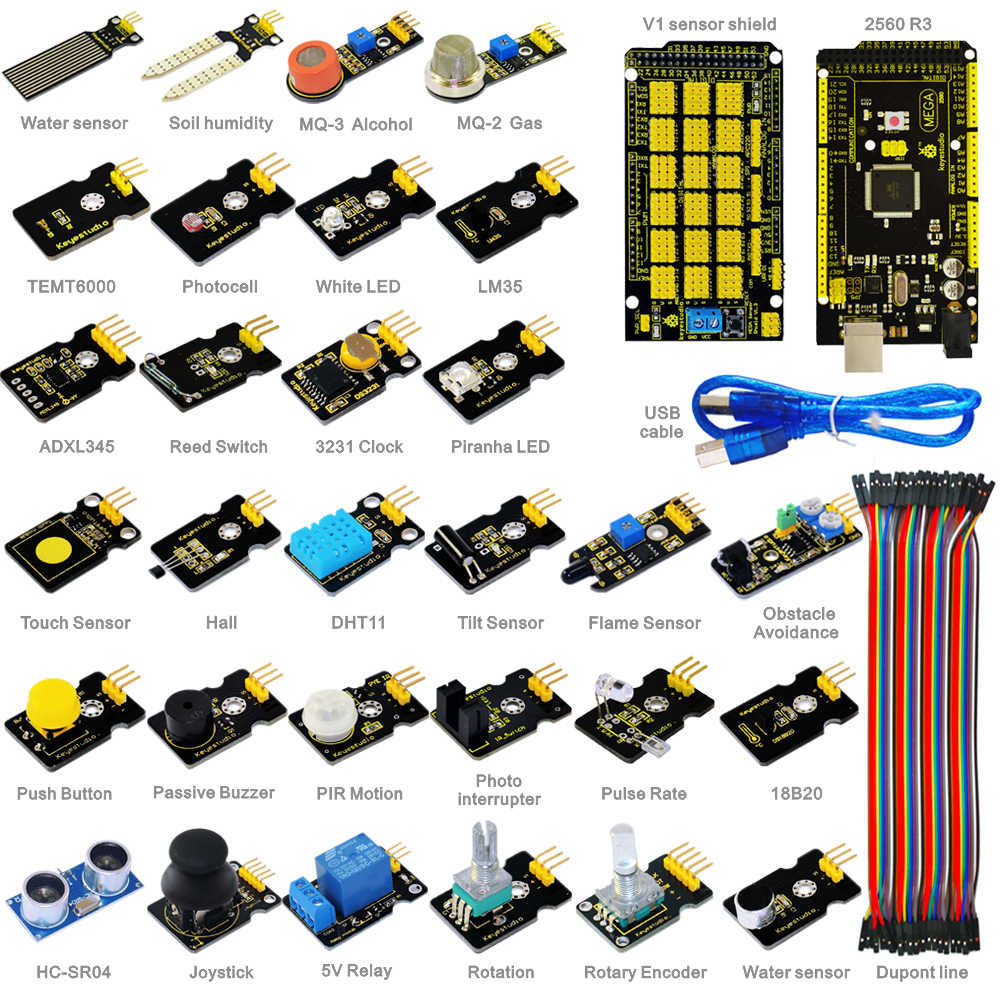 PMD Way Sensor Starter Kit with Arduino Mega 2560 - Thumbnail 2