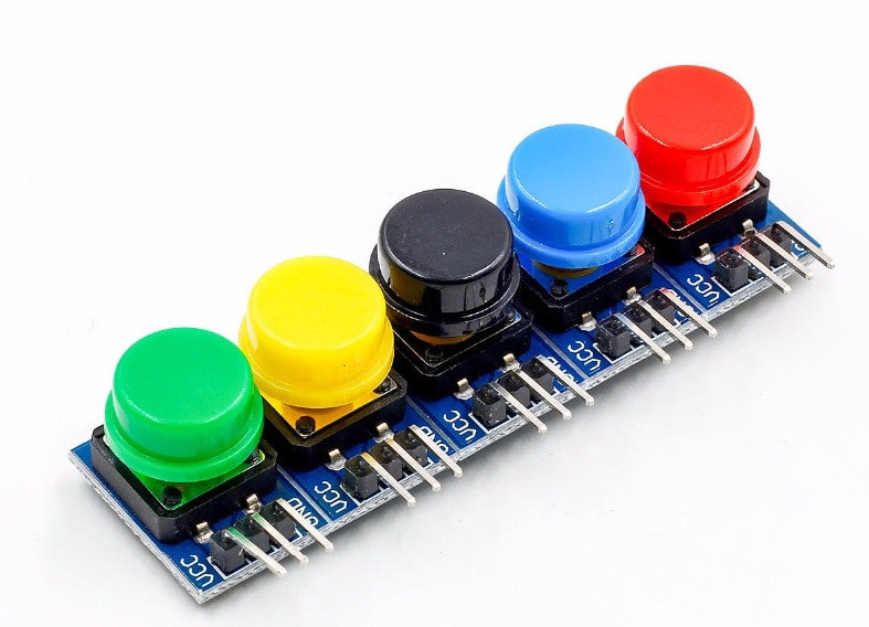 Tactile Button Breakout Boards in packs of five from PMD Way with free delivery worldwide