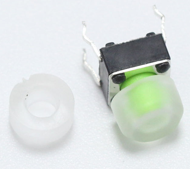 Transparent Caps for 6x6mm Tactile Switches in packs of 20 from PMD Way with free delivery worldwide