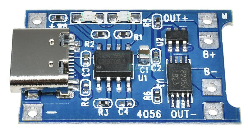 TP4056 USB C Single Cell Charger with Protection - 5 Pack — PMD Way